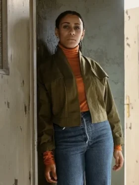 NCIS Tony and Ziva S01 Lara Rossi Green Jacket Side