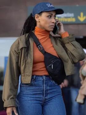 NCIS Tony and Ziva S01 Lara Rossi Green Cropped Jacket