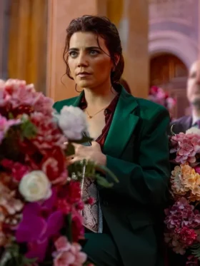 NCIS Tony and Ziva S01 Martine Aranow Green Blazer Front