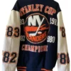 NY Islanders Championship Blue Varsity Jacket