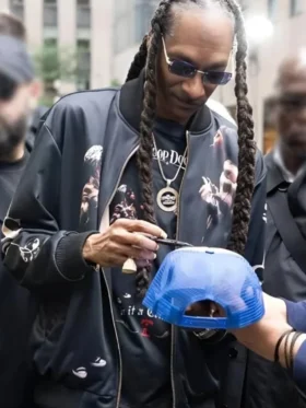 NYC 2025 Snoop Dogg Printed Bomber Jacket