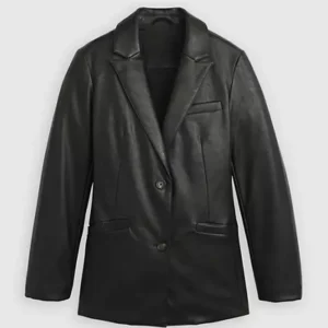 Nails S01 Cristina Castaño Black Leather Blazer