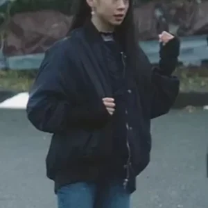 Nancy Drew Season 03 Leah Lewis Bomber Jacket Front Look