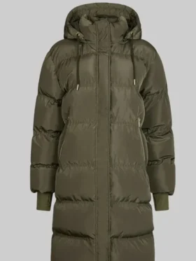 Neo Noir Puffer Jacket Green Color