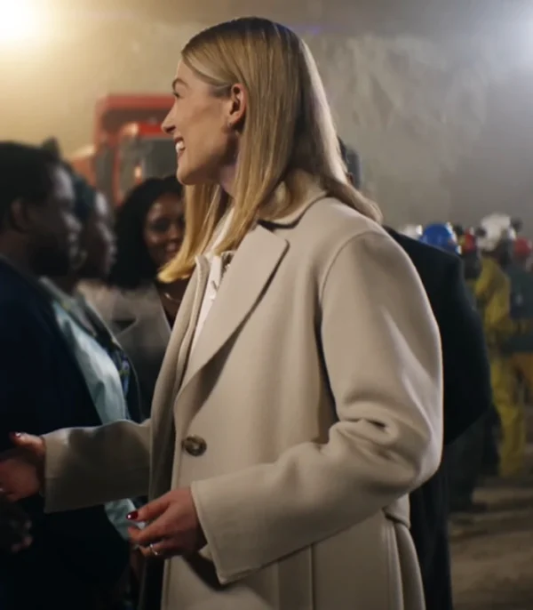 Now You See Me 3 Rosamund Pike Trench Coat Front