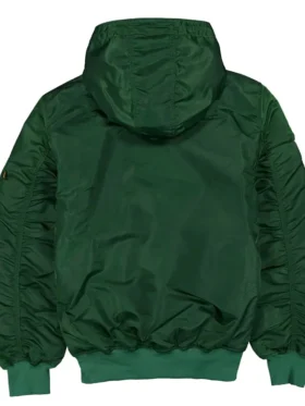 Oakland Athletics Historic L-2B Green Hooded Bomber Jacket
