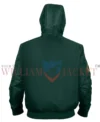 Oakland Athletics Historic L-2B Green Hooded Bomber Jacket back
