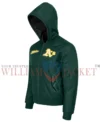 Oakland Athletics Historic L-2B Green Hooded Bomber Jacket left