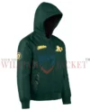 Oakland Athletics Historic L-2B Green Hooded Bomber Jacket right