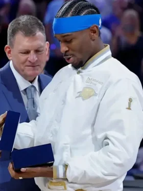 Oklahoma City Thunder 2025 Finals Champions Banner Raising Ceremony Jacket