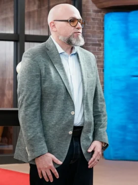 On Brand with Jimmy Fallon Doug Martin Grey Blazer Front