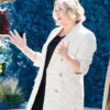 On Brand with Jimmy Fallon Emily Trent White Stripe Blazer