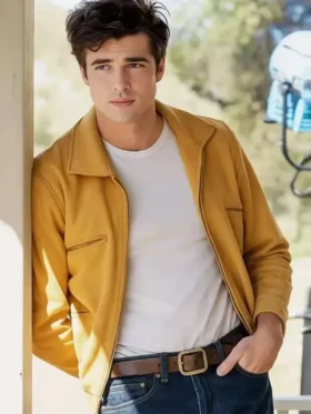 On Swift Horses Jacob Elordi Yellow Jacket Side
