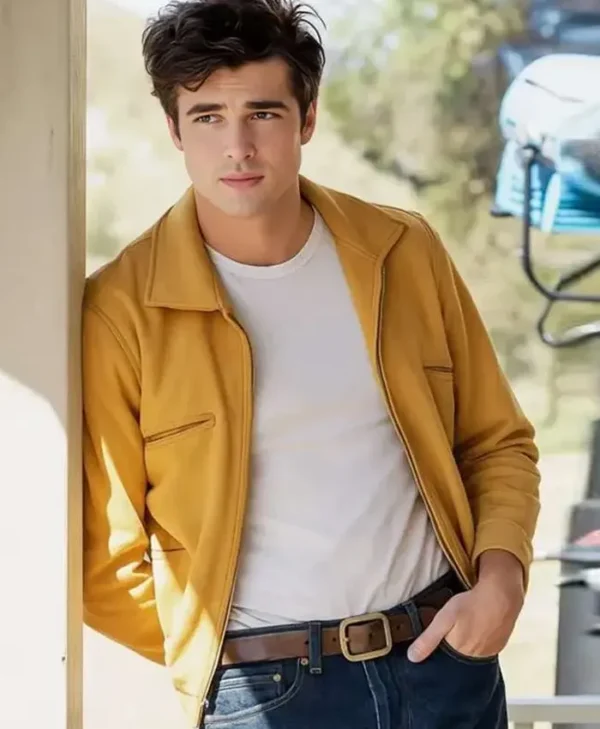 On Swift Horses Jacob Elordi Yellow Jacket Side