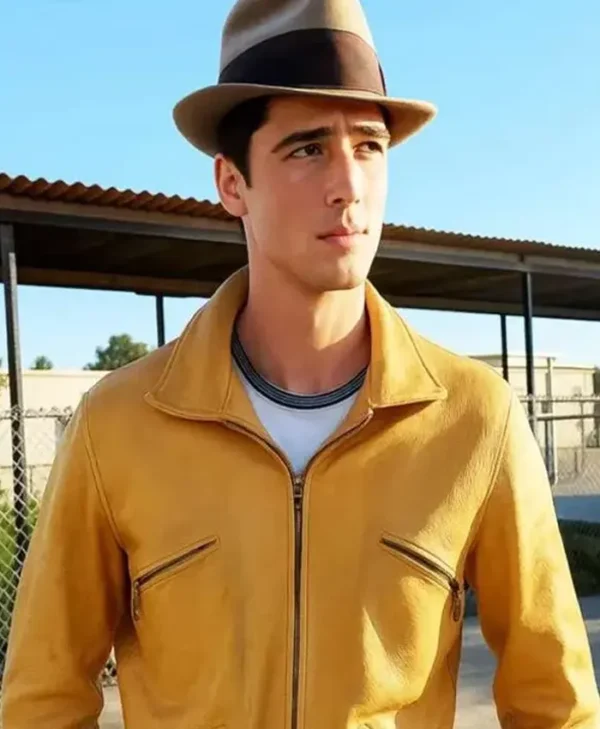 On Swift Horses Jacob Elordi Yellow Jacket