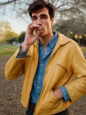 On Swift Horses Jacob Elordi Yellow Jacket Front