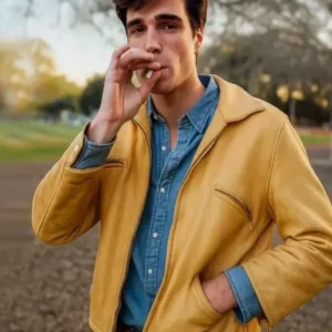 On Swift Horses Jacob Elordi Yellow Jacket Front