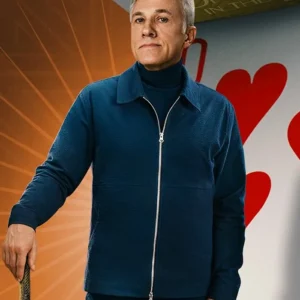 Only Murders in the Building S05 Christoph Waltz Blue Jacket