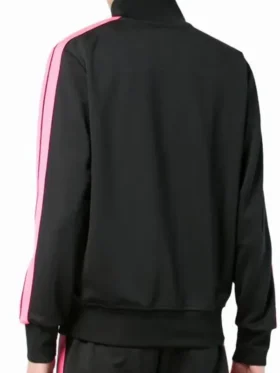 Palm Angels Black and Pink Track Jacket