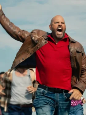 Peacemaker S02 David Denman Brown Leather Jacket
