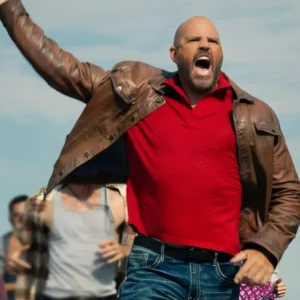 Peacemaker S02 David Denman Brown Leather Jacket