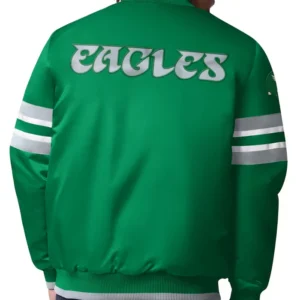 Philadelphia Eagles Green Satin Jacket