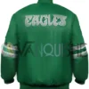 Philadelphia Eagles Green Satin Jacket back