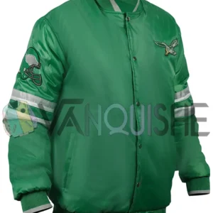 Philadelphia Eagles Green Satin Jacket right