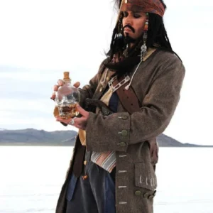 Pirates of The Caribbean Jack Sparrow Coat Front