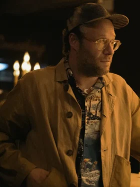 Platonic S02 Seth Rogen Brown Cotton Jacket
