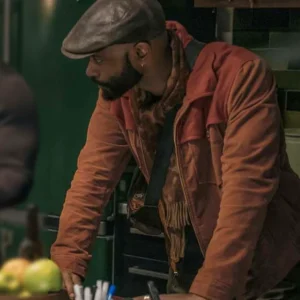 Play Dirty LaKeith Stanfield Brown Suede Leather Jacket