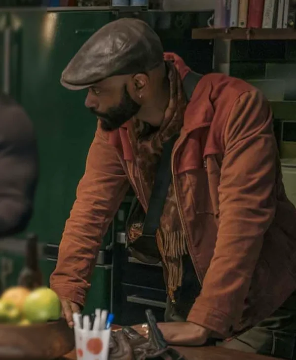 Play Dirty LaKeith Stanfield Brown Suede Leather Jacket