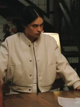 Play Dirty Rosa Salazar Varsity Jacket Side