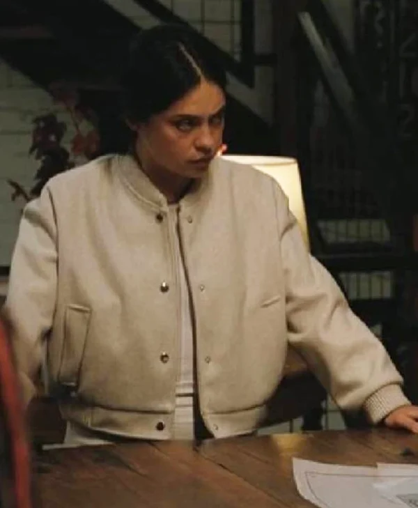 Play Dirty Rosa Salazar Varsity Jacket Side