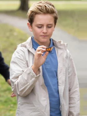 Playdate Banks Pierce White Jacket Front