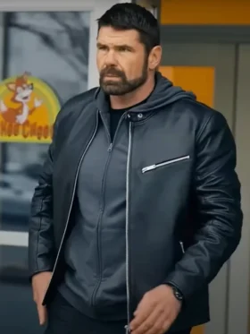 Playdate Jason William Day Black Leather Jacket Side