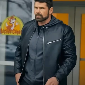 Playdate Jason William Day Black Leather Jacket Side