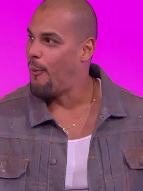 Pop the Balloon Live S1 Denim Splatter Jacket