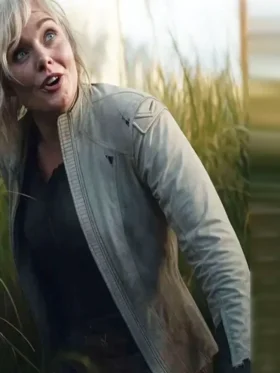 Predator Badlands Elle Fanning Leather Jacket Back