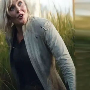 Predator Badlands Elle Fanning Leather Jacket Back