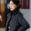 Queen Mantis S01 Lee El Black Quilted Jacket Side