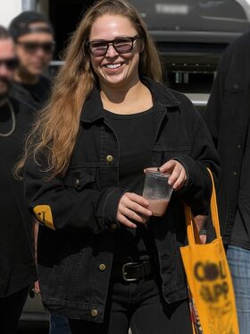 Ronda Rousey Black Denim Jacket