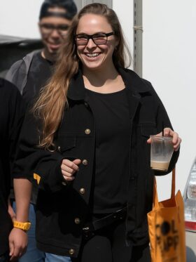 Ronda Rousey Black Denim Jacket