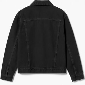 Ronda Rousey Black Denim Jacket Back Look