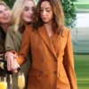 SNL Audrey Plaza Brown Blazer Side
