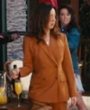 SNL Audrey Plaza Brown Blazer Front