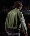 SNL Timothée Chalamet Green Leather Jacket