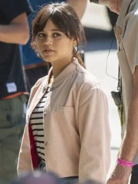 Scream 6 2023 Tara Carpenter Pink Bomber Jacket Front Look