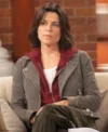 Scream 7 Neve Campbell Grey Suede Leather Jacket