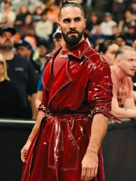 Seth Rollins Monday Night RAW Trench Coat Back